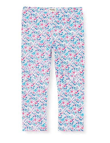 Hatley Capri Leggings, Blanco (Spring Wildflowers 100), 5 años para Niñas