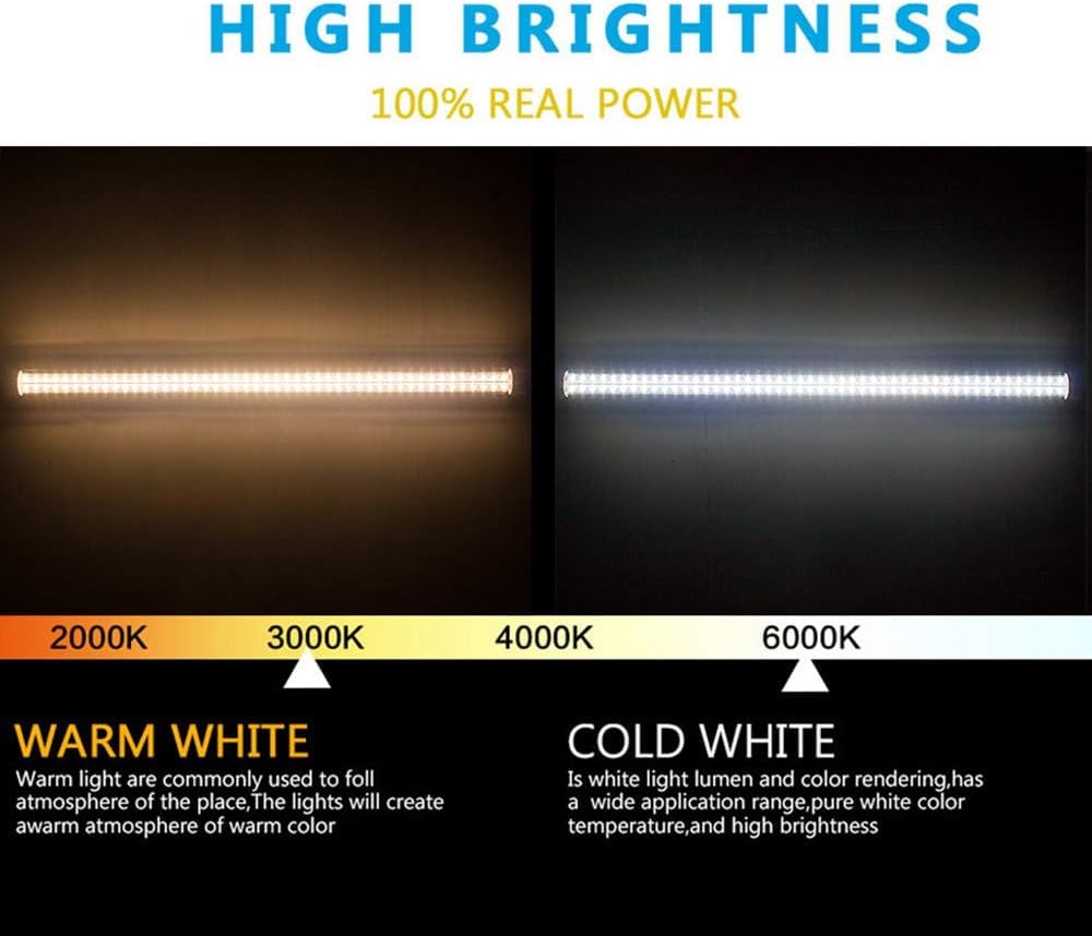 Lámpara De Tubo Led En Forma De V T8 220v 110v 570mm 2ft 20w 2000lm Tubo De Luz Led Integrado 2835 SMD Luz Fluorescente Led Cubierta Lechosa Blanco Cálido, Milky Cover Warm White