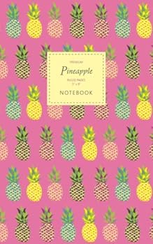 Pineapple Notebook - Ruled Pages - 5x8 - Premium : (Pink Edition) Fun Notebook 96 Ruled/lined Pages (5x8 Inches / 12. 7x20. 3cm / Junior Legal Pad / Nearly A5)