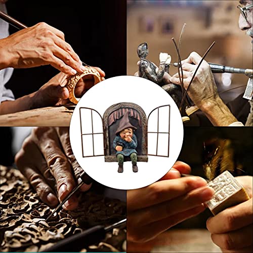 Elf Uit De Deur Boom Hugger Naughty Tuin Gnome Peeker Grappige Tuin Decoratie Boom Sculptuur Veranda Ornament Art… - Afbeelding 8