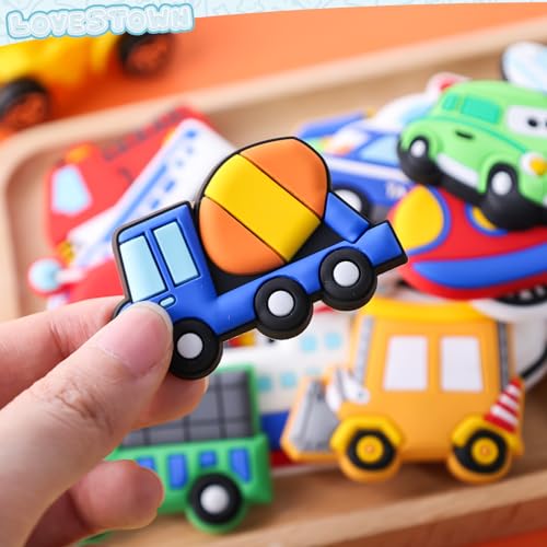 Lovestown HLT0590 27Pcs Transports Rubber Fridge Magnets For Kids- Aircraft, Boat, Vehicle, Car Refrigerator Magnet thumb #5