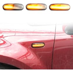 Guardabarro Trasero Fiat 600 MKptopia luz de señal de giro LED lámpara de marcador de guardabarros lateral dinámico Compatible con Fi-at D-oblo Pan-da Idea S-tilo Fio-rino Mu-ltipla Pun-to Q-ubo Lin-ea Mu-sa