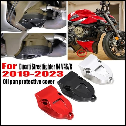 Protector de cárter de aceite Ducati Streetfighter V4 Sprocket Chain Cover Guard 3
