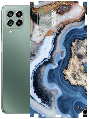 Image of AtOdds - Full Body Back Screen Guard Protector Film - Lamination Wrap Skin Sticker Compatible with Samsung Galaxy M53 (5G) | Scratchproof Matte Finish (Floor Marble)