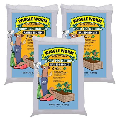 Soil Builder Raised Bed Mix, 40 Pound Bag - Worm Egg...