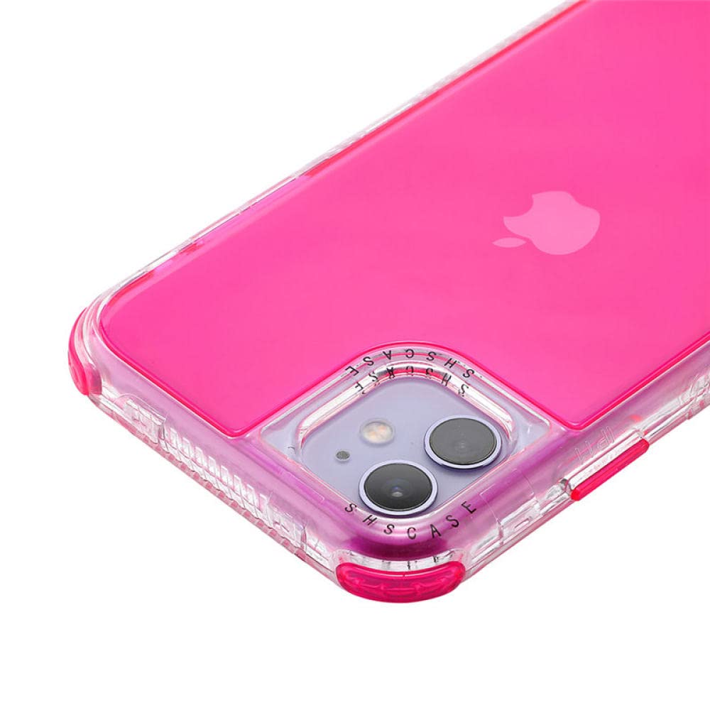 UEEBAI Cover Per IPhone 12/iPhone 12 PRO 6.1 Inch, Custodia Trasparente Per Antiurto, Sottile Morbida In Silicone Protettiva Case, Wave Frame TPU Bumper Cover Per Donne E Ragazze - Nero - Foto 7