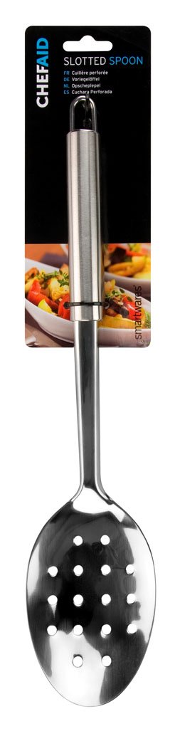 Chef Aid Stainless Steel Slotted Spoon, 28 x 12 x 4cm, Silver