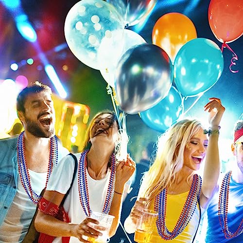 YAXINRUI-15-Pcs-4th-of-July-Necklace-Patriotic-Beads-Necklaces-4th-of-july-Accessories-33-Inch-Independence-Day-Patriotic-Beads-Necklaces-4th-of-July-Beads-for-Patriotic-Parade-Party