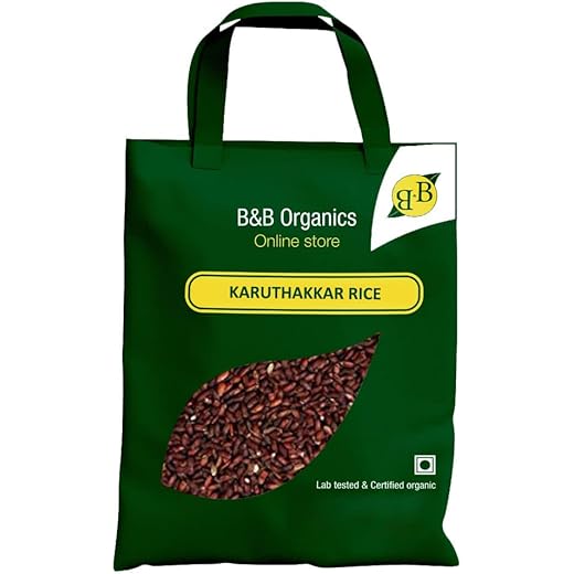 B&B Organics Traditional Karuthakkar Rice 5kg/Traditional