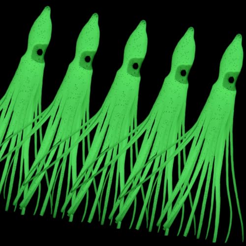 Contiene 8 esche luminose che imitano l'attività delle seppie di notte, con corpi galleggianti e flessibili per uno stimolo visivo.