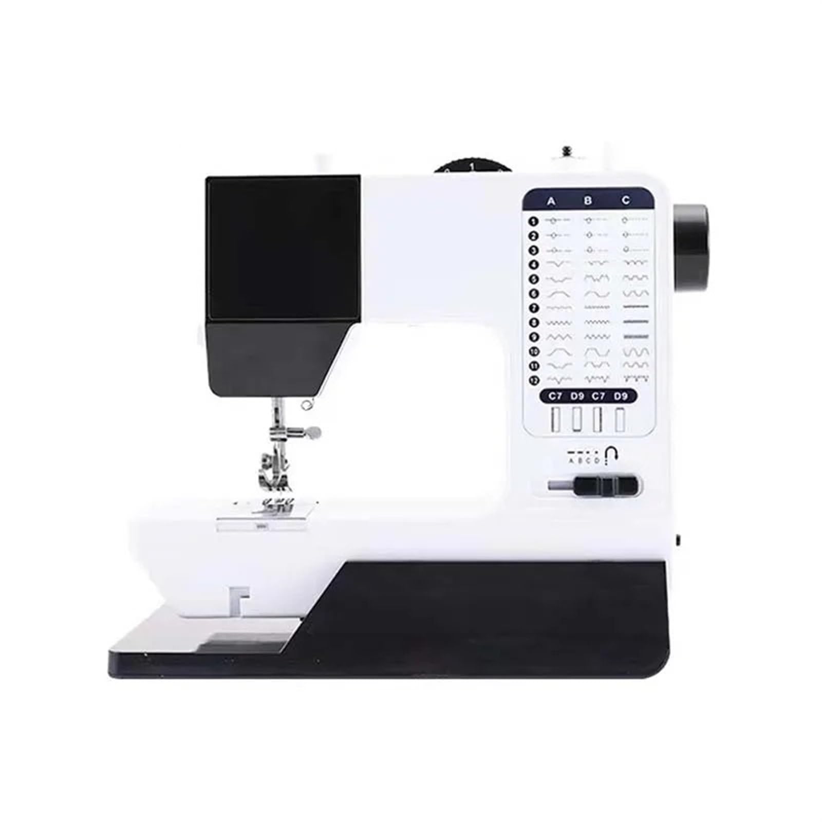 Edede One Color Sewing Machine, Mini Convenient Electric Sewing Machine Integrated Multifunctional Sewing Machine Household Sewing Machine With Night Light