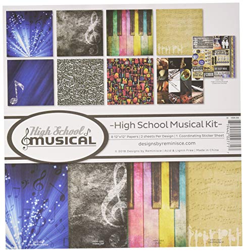 Reminisce (REMBC) HSM-200 High School Musical Scrapbook Collection Kit, Multi Color Palette