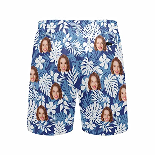 Custom Swim Trunks with face Personalized Photo Gifts Swim Shorts for Men Customized Novelty Beach Board Short for BF4