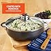 IMUSA 3.2qt Charcoal Aluminum Nonstick Caldero with Glass Lid, Black