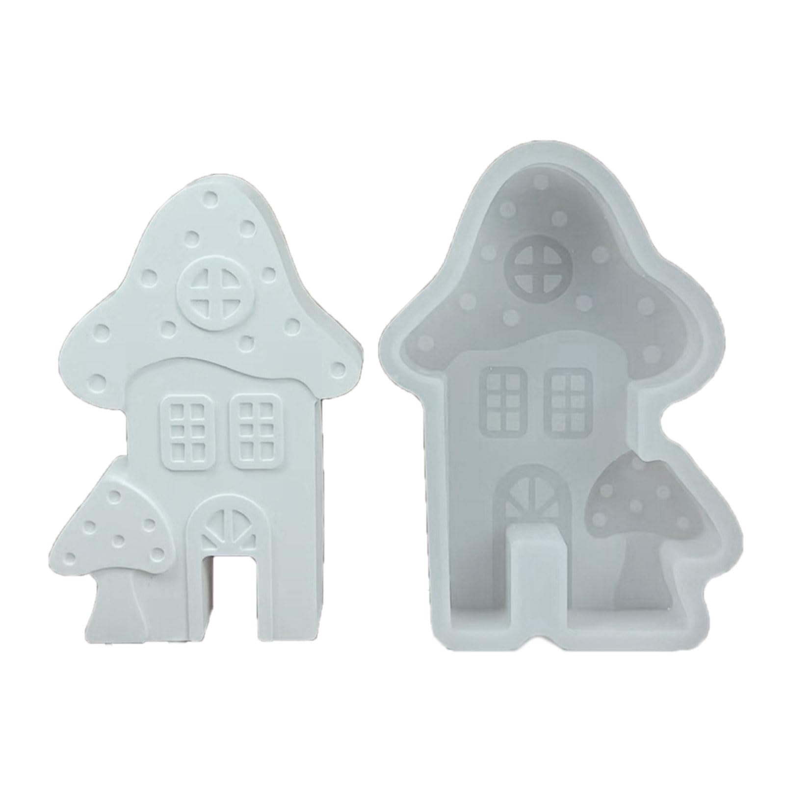 Xjdzineq Mushroom House Silicone Molds for Soap Shape Gypsum for Home Decoration House