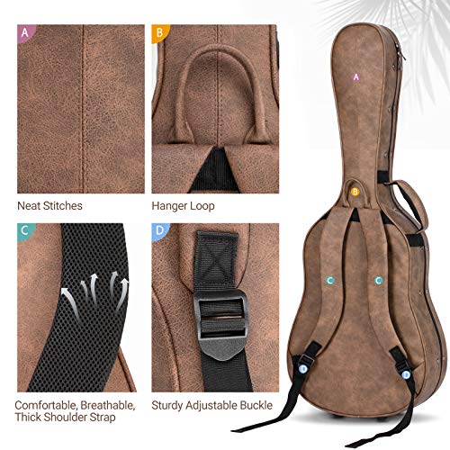 CAHAYA Etui Rigide pour Guitare Acoustique Rembourrage Epais d’env 2 cm avec 3 Poches et Coffret de Rangement à L… - Les Beatles, Paul McCartney, John Lennon, RIngo Starr, George Harrison CAHAYA Etui Rigide pour Guitare Acoustique Rembourrage Epais d'env 2 cm avec 3 Poches et Coffret de Rangement à L… – Image 7