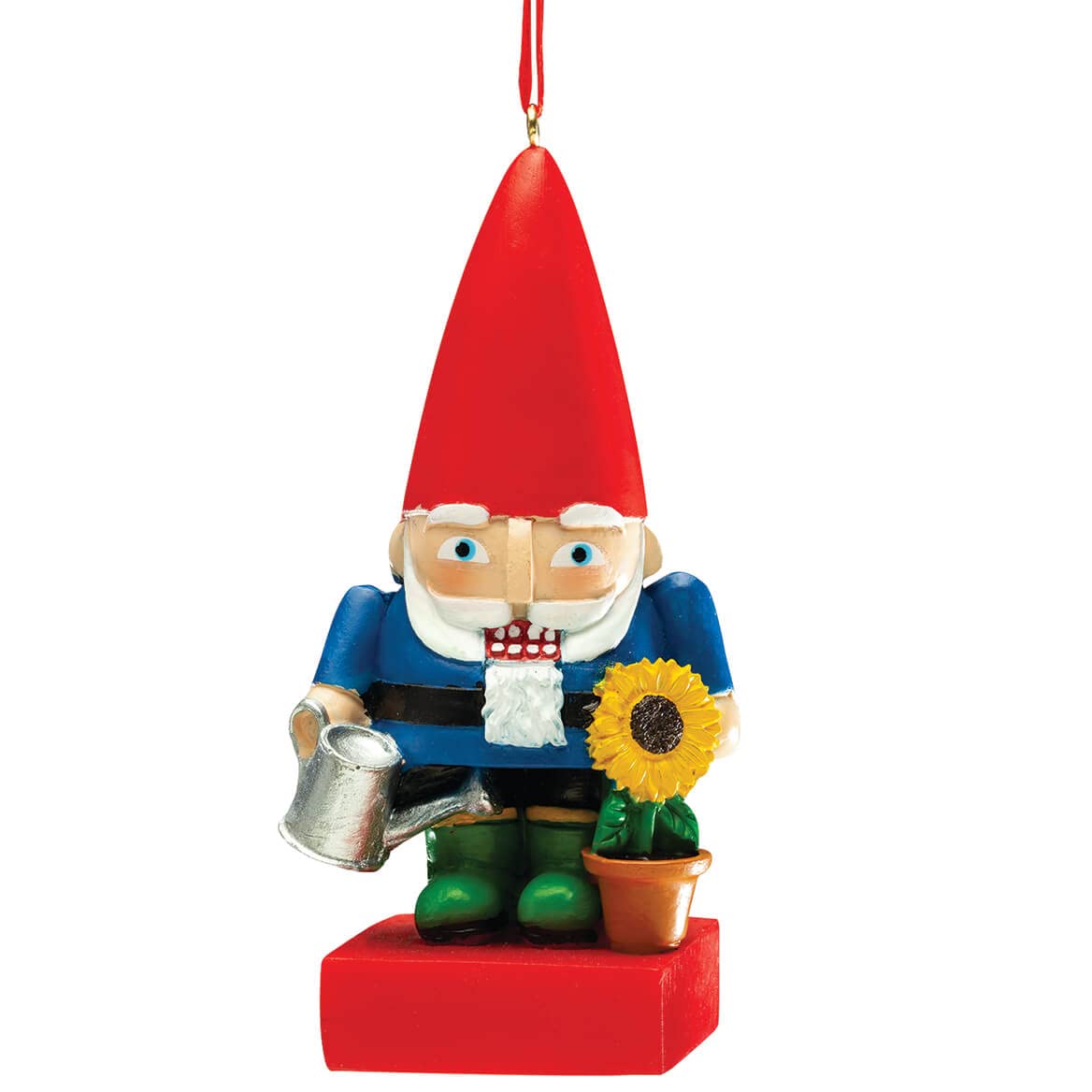 Fox Valley Traders Garden Gnome Nutcracker Ornament