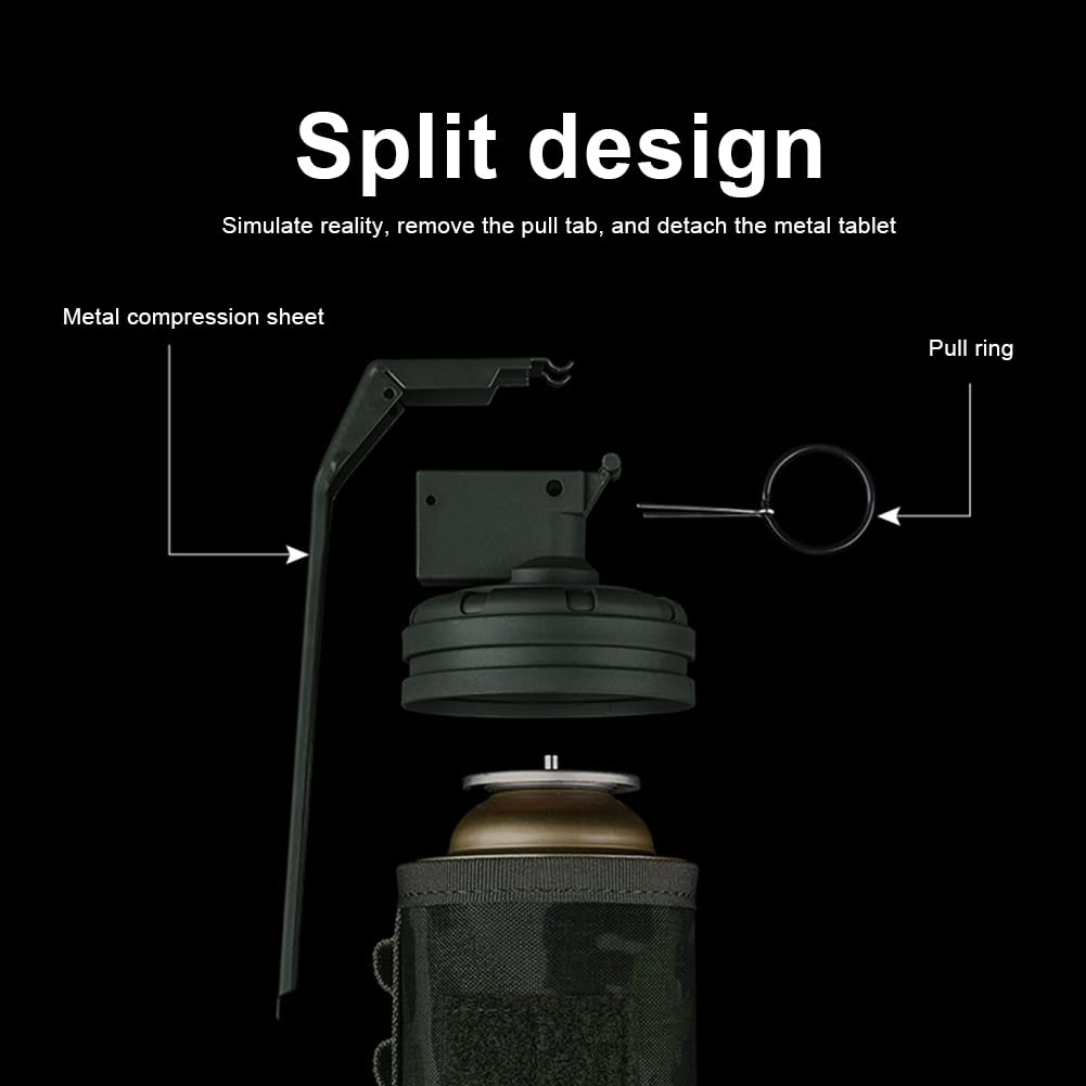 YASHALY Decorative Camping Long Gas Tank Holder Cover - Split Design, Compatible with International Standards (OD)