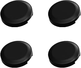 NLOFIN 4 tapas de botón de repuesto sin palanca, 4 tapas de botón de repuesto de 23 mm para botones mecánicos, tapas para interruptores TTC/Cherry/Akko (negro)
