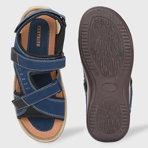 Image of Centrino Men's Sandal |leather sandals for office |New Fashion sandals for Men|Grip Insole for Stability | Comfortable Men Sandal with Premium Comfort & Quality (2029)