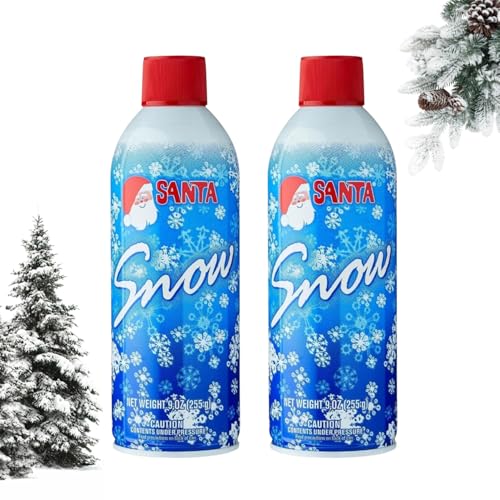 Santa Snow Spray 13oz – Artificial Snow for Christmas Tree