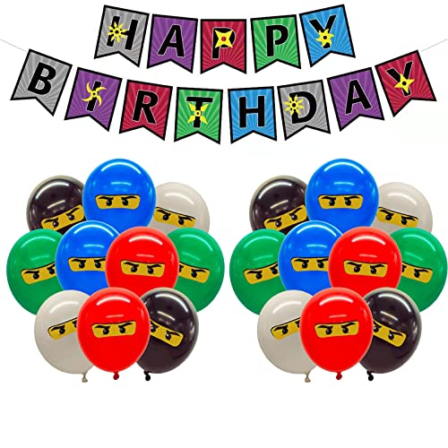 JINLAIYUN - Pack de décoration pour fête d'anniversaire pour enfants - Ballons gonflables - Décoration d'anniversaire pour enfants - Décoration de fête...