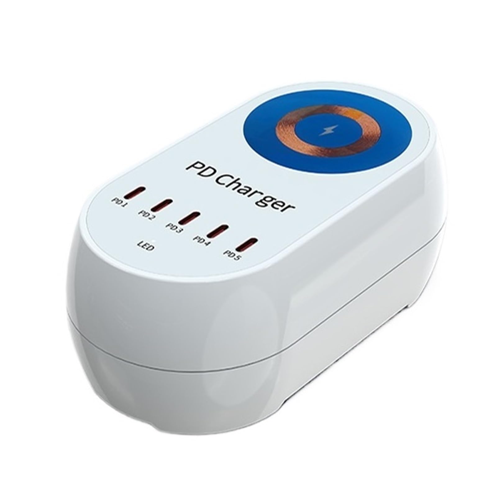 Stacja Ładująca USB Typu C O Mocy 140 W. Zasilacz Szybkiego Ładowania Bezprzewodowego PD 3.0 MożLiwość Szybkiego łAdowania
