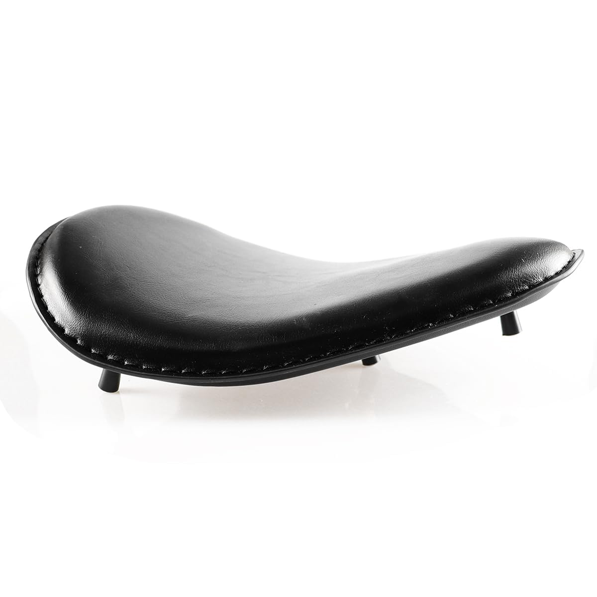 Selle Moto Solo Noir Pour Bobber/Chopper/Sportster/Custom avec Ressorts/Support Kit