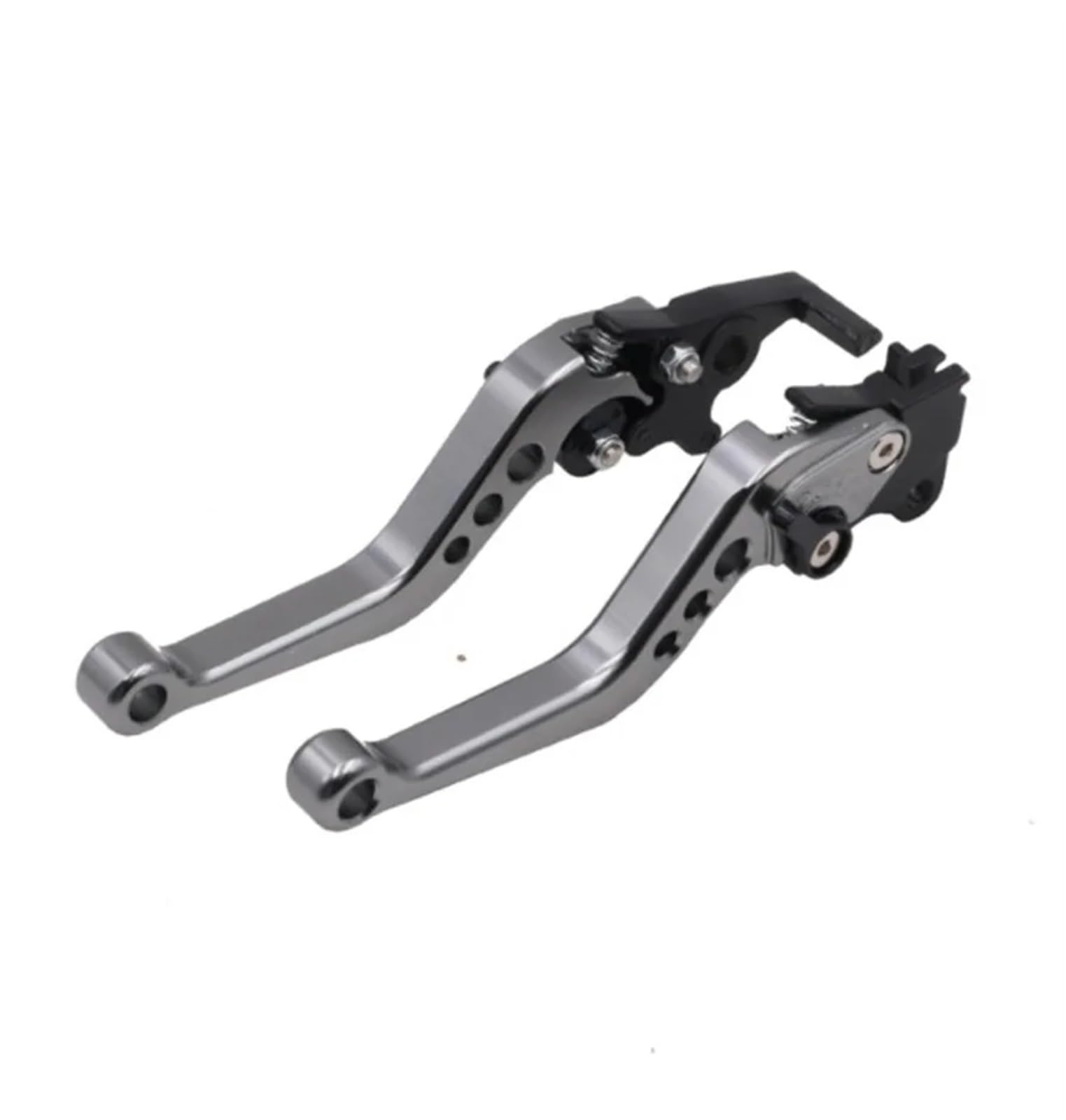 Hoqcszfup Titanium Motorbike Brake Levers Handle Motorbike Cnc Alloy Clutch Drum Brake Lever Handle Adjustable Modification Universal Fit For Honda Fit Yamaha(Titanium)
