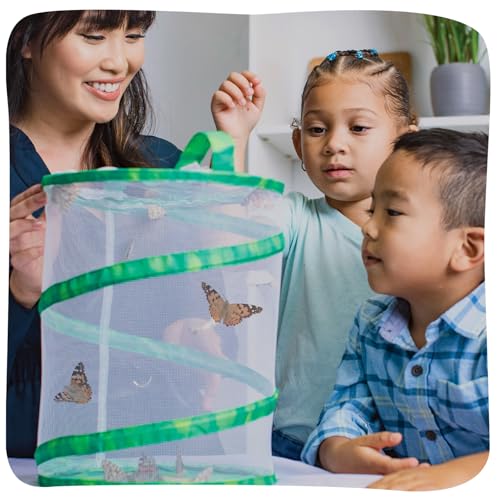 Insect Lore Butterfly Garden Kit, Painted Lady Butterfly Kit with Voucher for Live Caterpillars, Butterfly Habitat, STEM Journal & More - Image 3