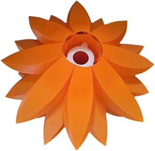 Decorate Ornaments Kits Flower Chandelier Lamp Shade: Puzzle Pendant Lamp Shade Ceiling Pendant Jigsaw Lampshade for Hanging Ceiling Light Floor Lamps Orange Chandelier Lamp Shades