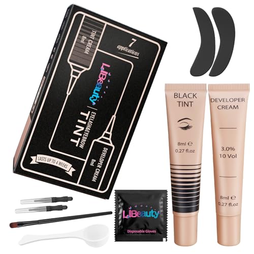 Libeauty Eyelash Tint Black, Eyebrow Tint-Black, 2023