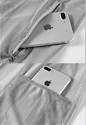 Flygo Men'S Summer Casual Lightweight Breathable Mesh Cycling Travel Zip Vest thumb #3