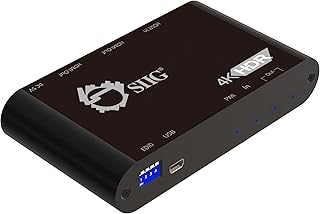 SIIG 4K 1x2 HDMI Splitter with EDID Management | 4:4:4, 4K @60Hz, HDCP 2.2, 18Gbps | Auto Scaling, Low Heat | 1 in 2 Out