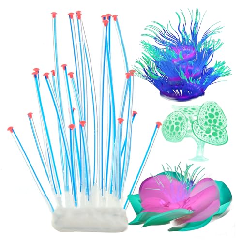 繊細な水族館の風景人工植物草のテラリウム風景エビの草彫像水族館の生息地の装飾