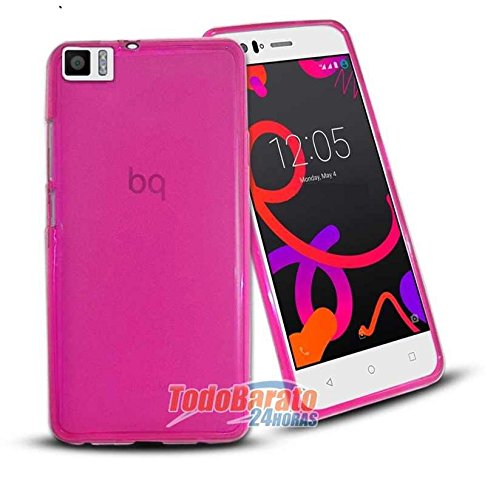 Todobarato24h Funda TPU Lisa Compatible con BQ AQUARIS M 2017 / M5.5 Rosa