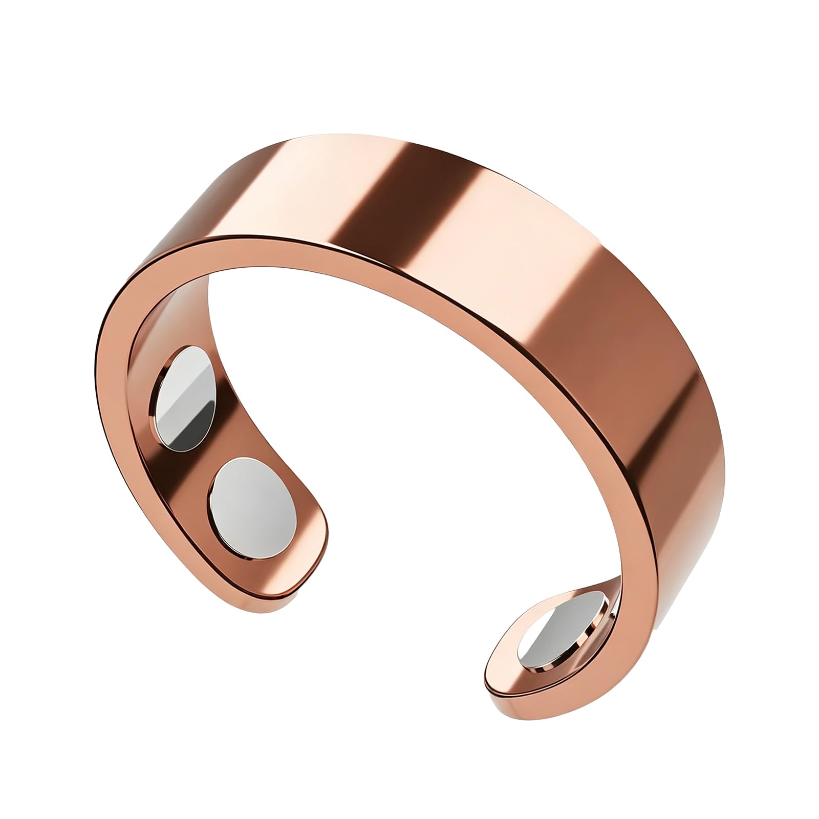 KVeaulse Anti Stress Ring für Damen & Herren Wechseljahre | Verstellbarer Edelstahl Anxiety Ring zur Entspannung im Alltag | Modischer Fingerring & Magnetring | Abnehmen Schlafqualität