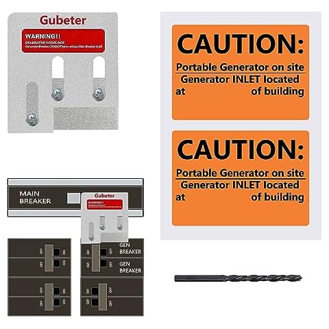 Generator Interlock Kit Compatible with Square D QO or Homeline 150 or 200 amp Panels. 1 3/8 inches Spacing Between Main and Generator Breaker, Professional and Interlock Kit Cover