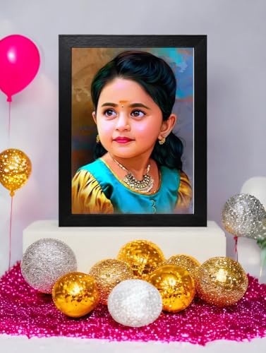 Image of Jadoun Customised and Personalised Oil Painting Frames for Wall Display Frame MDF Good Look Well Home Decor|Festival Birthday Gift|Anniversary Gift|Wall Decor| Gift For Someone (black 12x18)