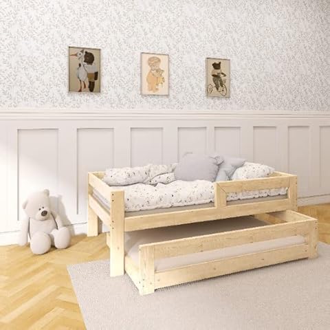 Cama Nido Madera Juvenil con Barrera de Seguridad Cover