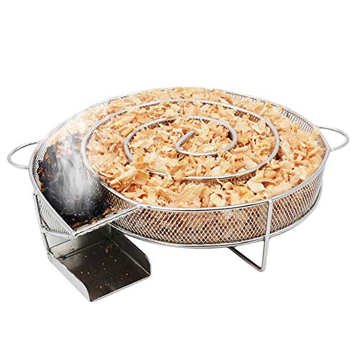 Fabricante de fumaça, Romacci Gerador de fumaça fria em aço inoxidável Caixa para fumar a frio Malha