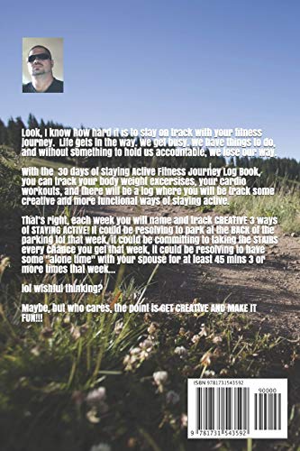 30 Days of Staying Active: Fitness Log Book