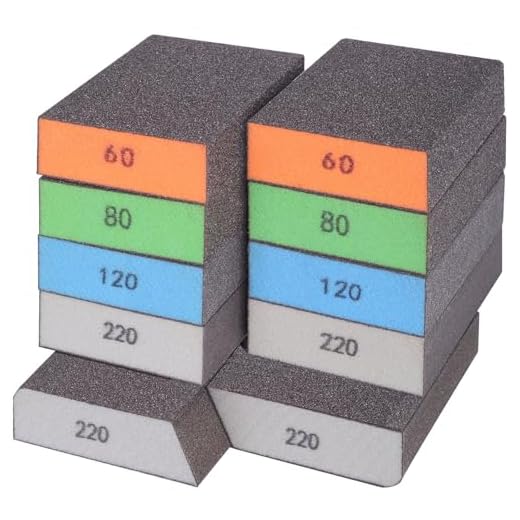 10-Pack Washable Multi-Grit Sanding Sponge Set