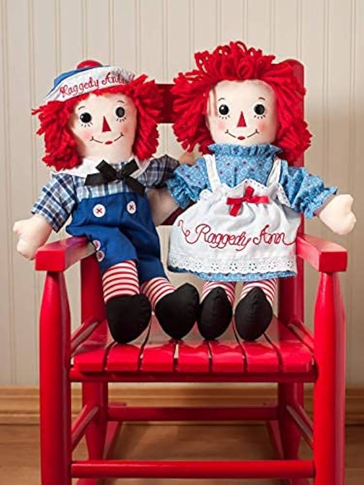 Raggedy Ann 5体セット ラガディアン&アンディ Raggedy ann andy ミニチュア ティー