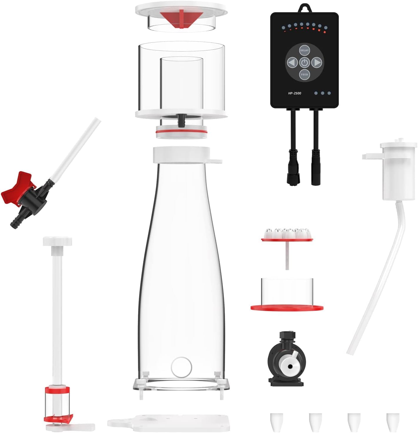 MagTool Écumeur de Protéines pour Aquarium, Skimmer DC avec Pompe à Roue à Aiguilles Réglable, pour Aquarium Récifal 105–135Gal (N130 Plus)