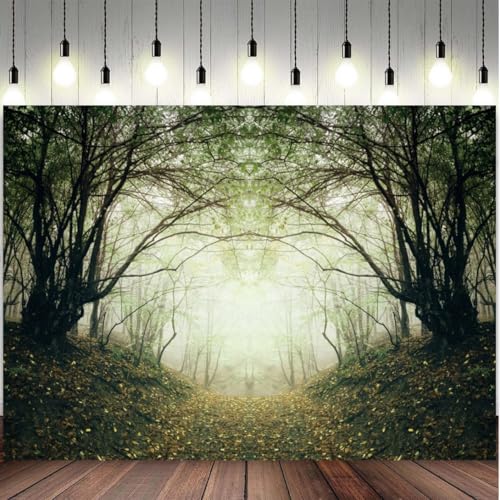 Fondo Fotográfico Bosque con Niebla 7x5ft Poliéster miniatura 5