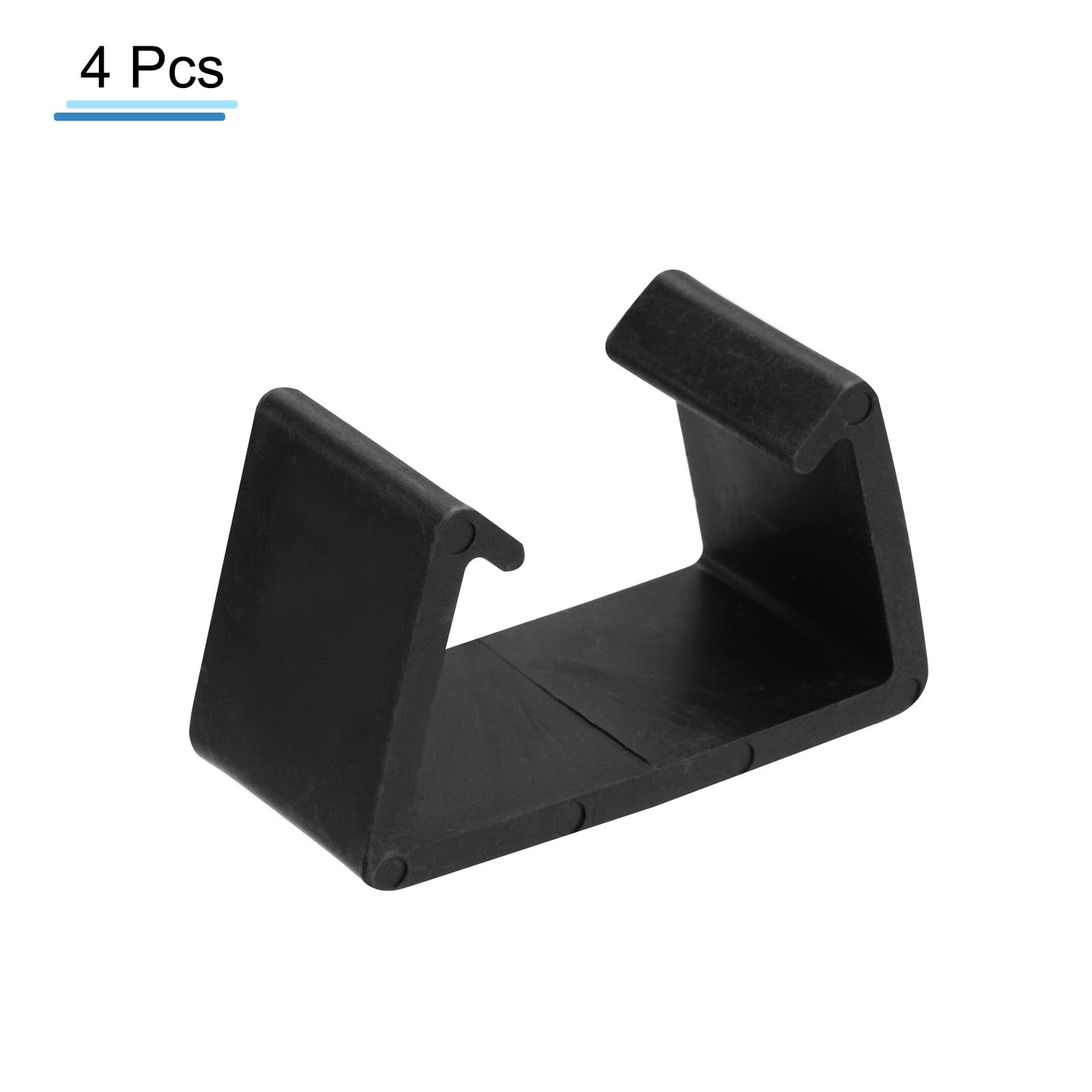 Clip Fissatrici Per Divani In Rattan E Vimini, 16 Pezzi, Diametro 71 Mm, Per Esterno Giardino, Nero - 2