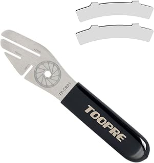 GOLDEAL Bike Disc Brake Alignment Tool,Bicycle Rotor Truing Fork,Brake Disc Wrench,with 2 Disc Brake Gap Regulator,Strong,Easy to Carry and Use