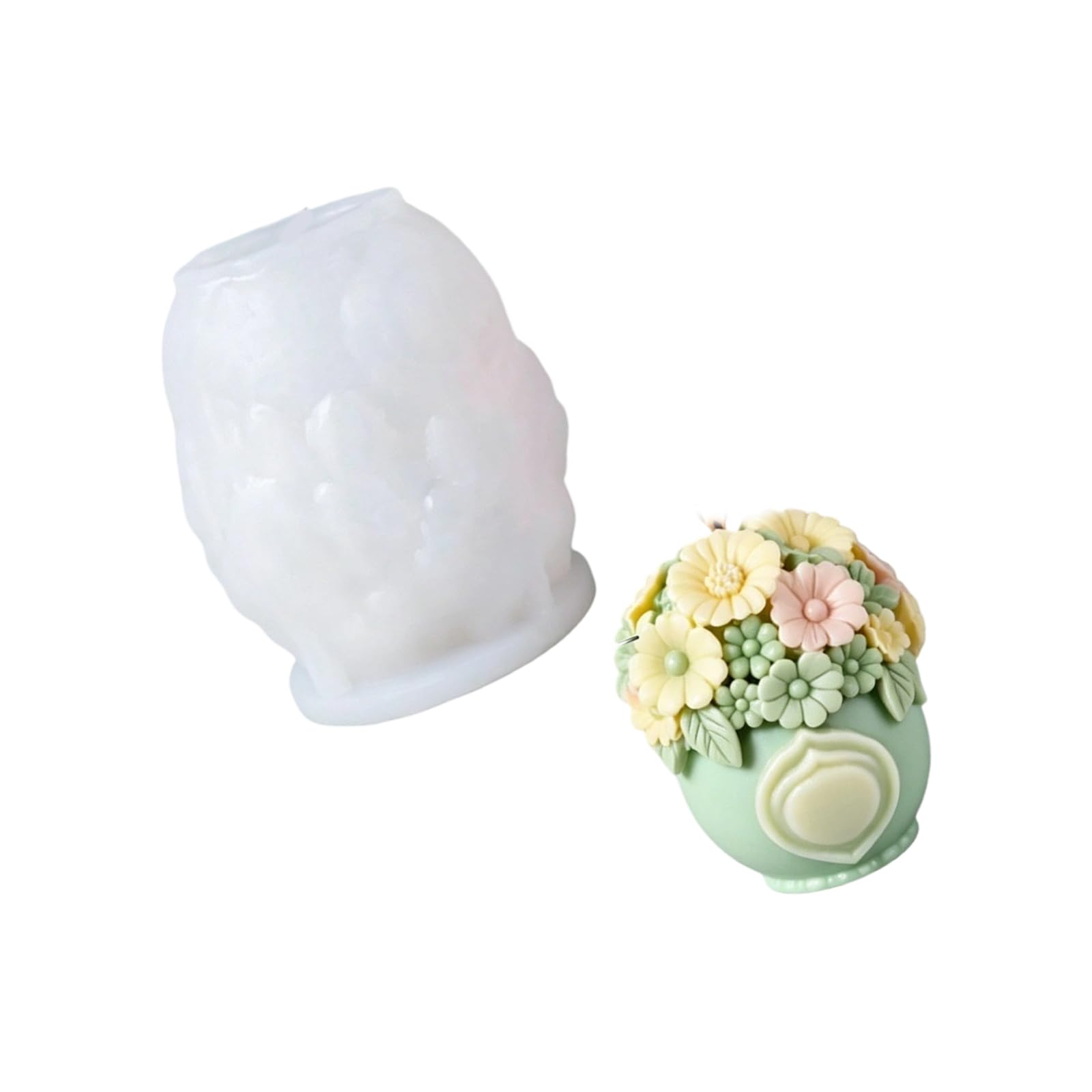 Elnwnnkc D Flexible An Sturdy Flower With Love Silicone Mol For Crafting Elegant Lights An Decorative Items Making Silicone Mol