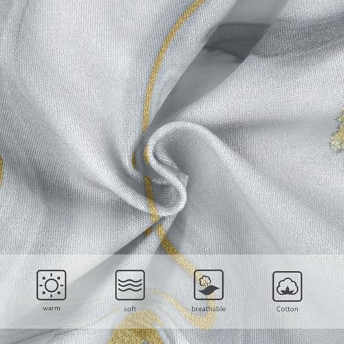 Stylish Girls Underwear Toddler 2t Cotton Panties Little Girl Grey Gold Marble Texture Briefs Girls Undies3